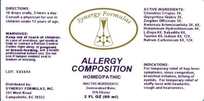 Allergy Composition (Allergy Composition 3 13 12)